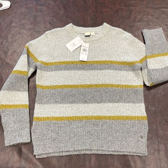 NWT || Roxy Sweaters Women Winter River Crew Neck Sweater Size‎ Small - Picture 10 of 12